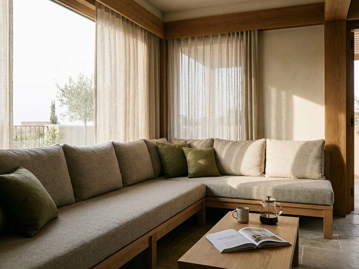 Zithoek op maat in een hotelsuite